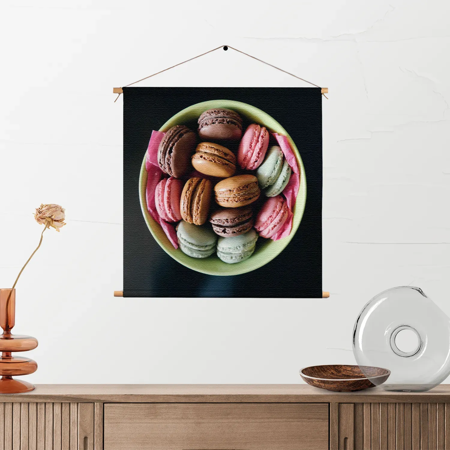 Textielposter Macarons 01 Vierkant Template TP Vierkant Eten En Drinken 18 2
