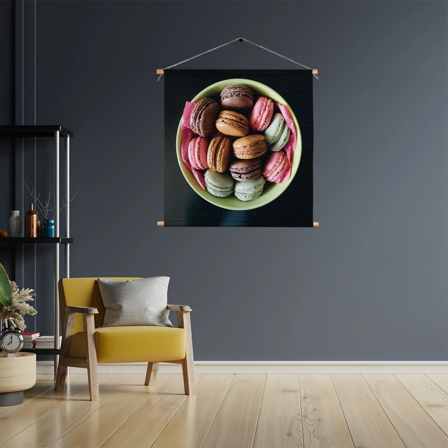 Textielposter Macarons 01 Vierkant Template TP Vierkant Eten En Drinken 18 3