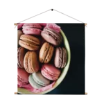 Textielposter Macarons 02 Vierkant Template TP Vierkant Eten En Drinken 19 1