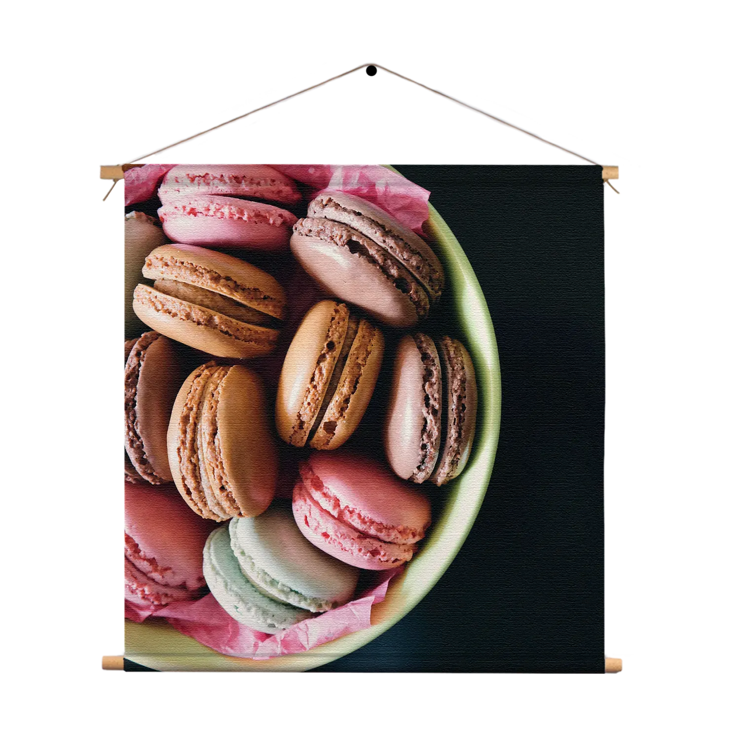 Textielposter Macarons 02 Vierkant Template TP Vierkant Eten En Drinken 19 1
