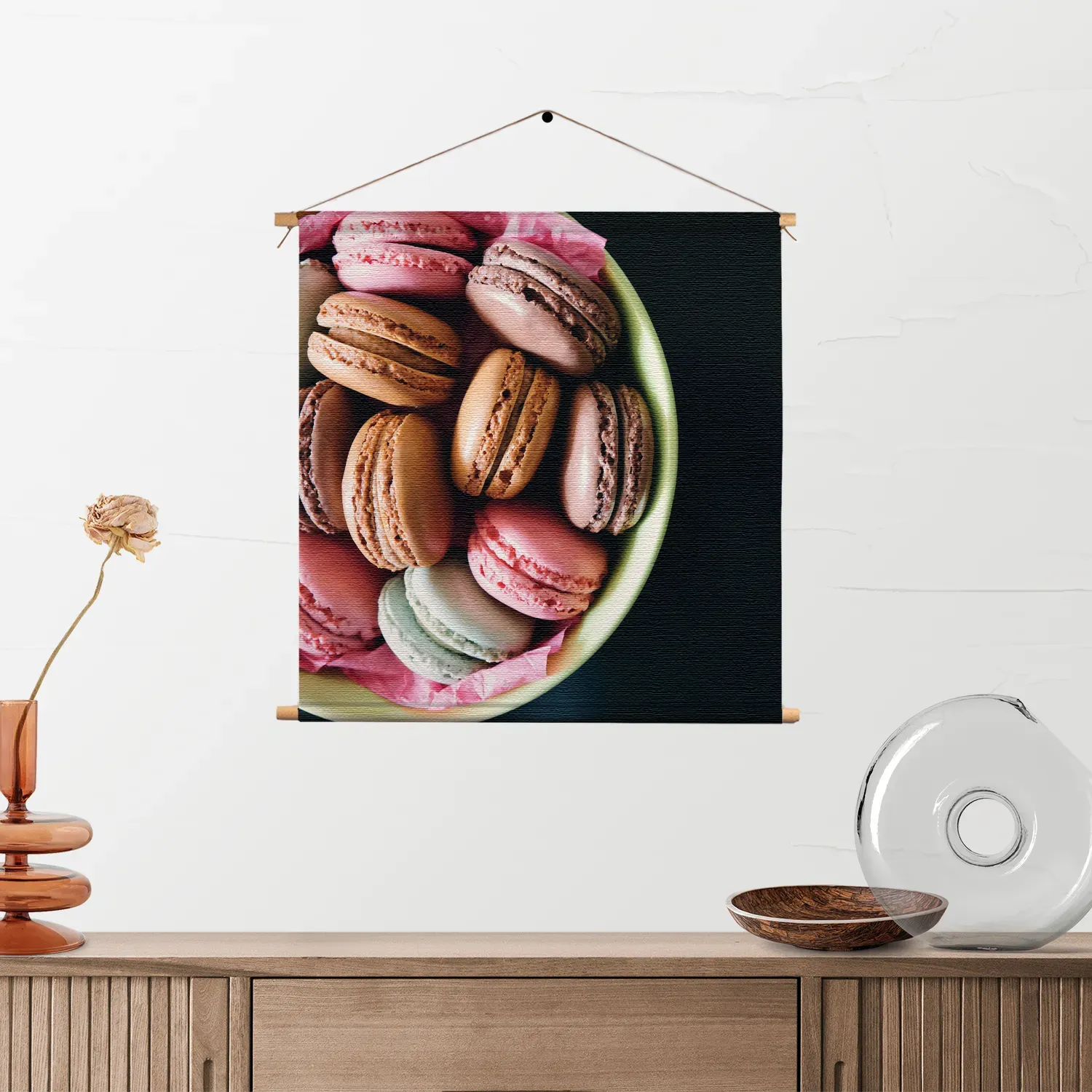 Textielposter Macarons 02 Vierkant Template TP Vierkant Eten En Drinken 19 2