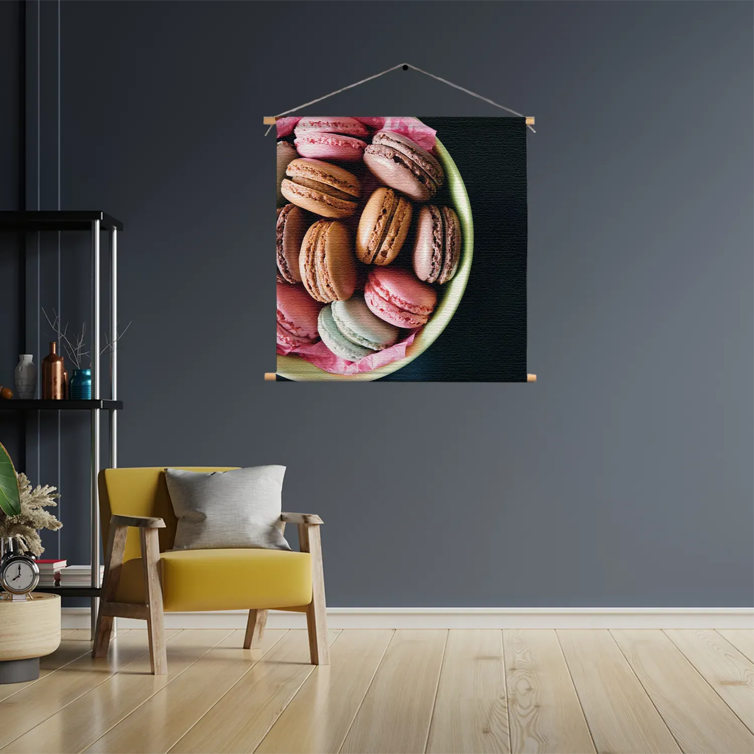 Textielposter Macarons 02 Vierkant Template TP Vierkant Eten En Drinken 19 3