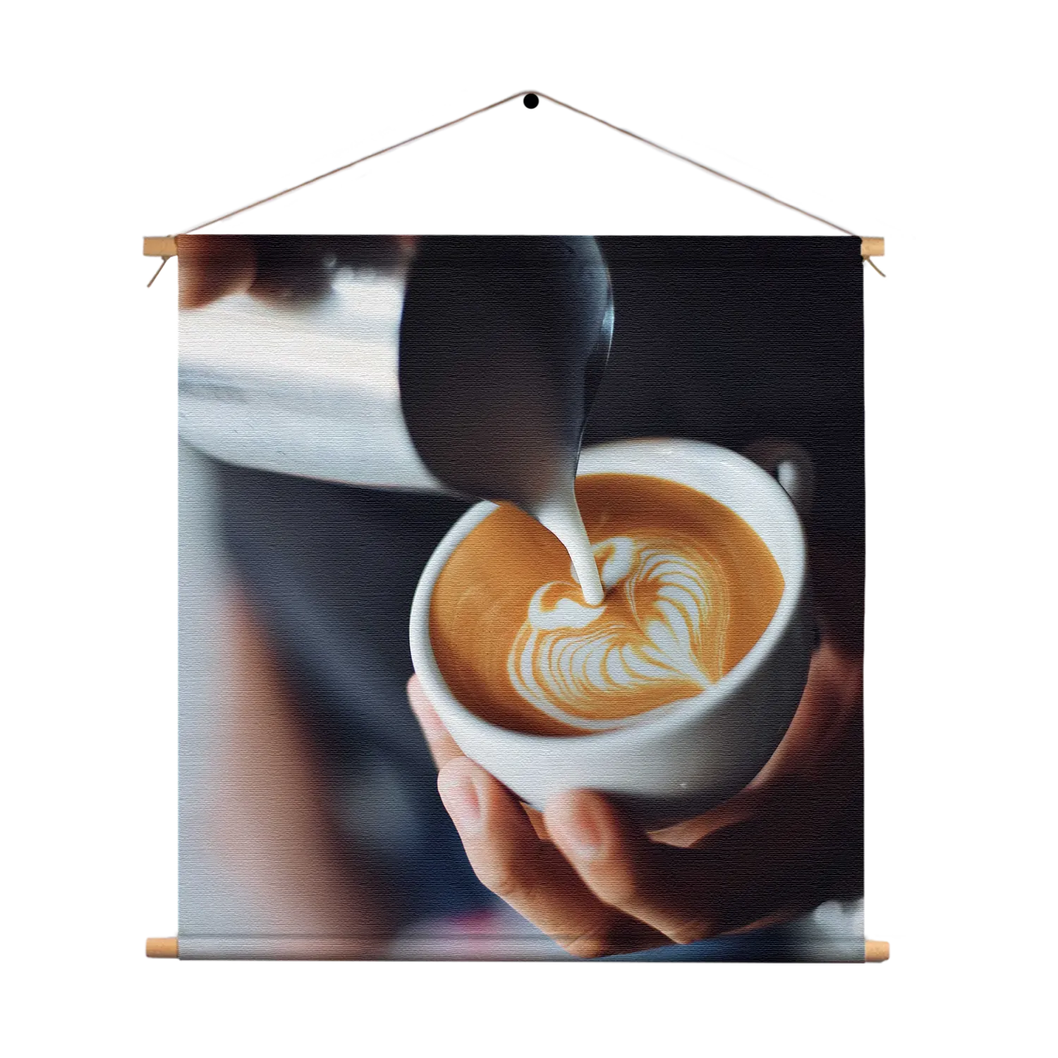 Textielposter Koffie Love Vierkant Template TP Vierkant Eten En Drinken 20 1
