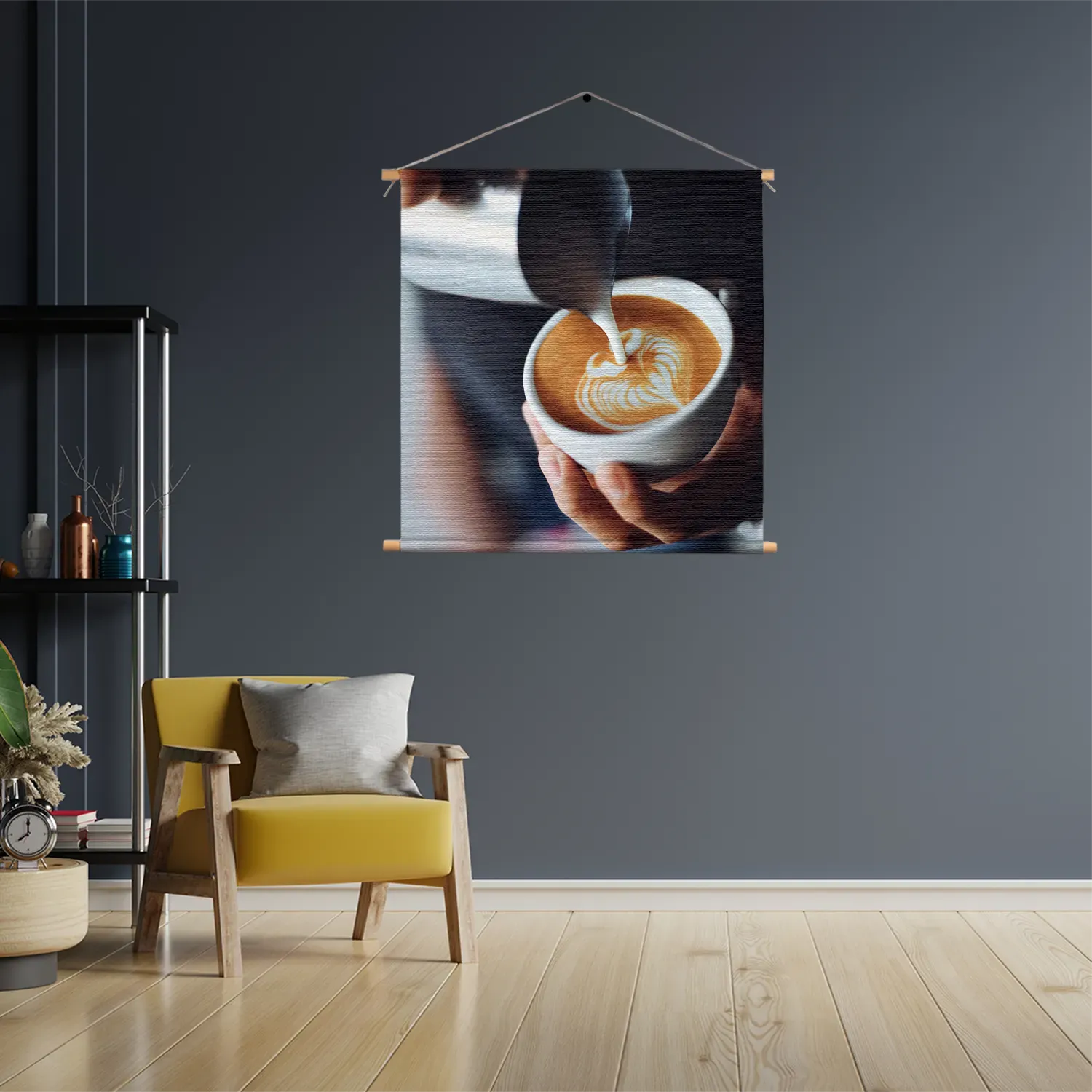 Textielposter Koffie Love Vierkant Template TP Vierkant Eten En Drinken 20 3