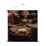Textielposter Cheef Kok Vierkant Template TP Vierkant Eten En Drinken 30 1