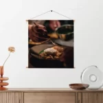 Textielposter Cheef Kok Vierkant Template TP Vierkant Eten En Drinken 30 2
