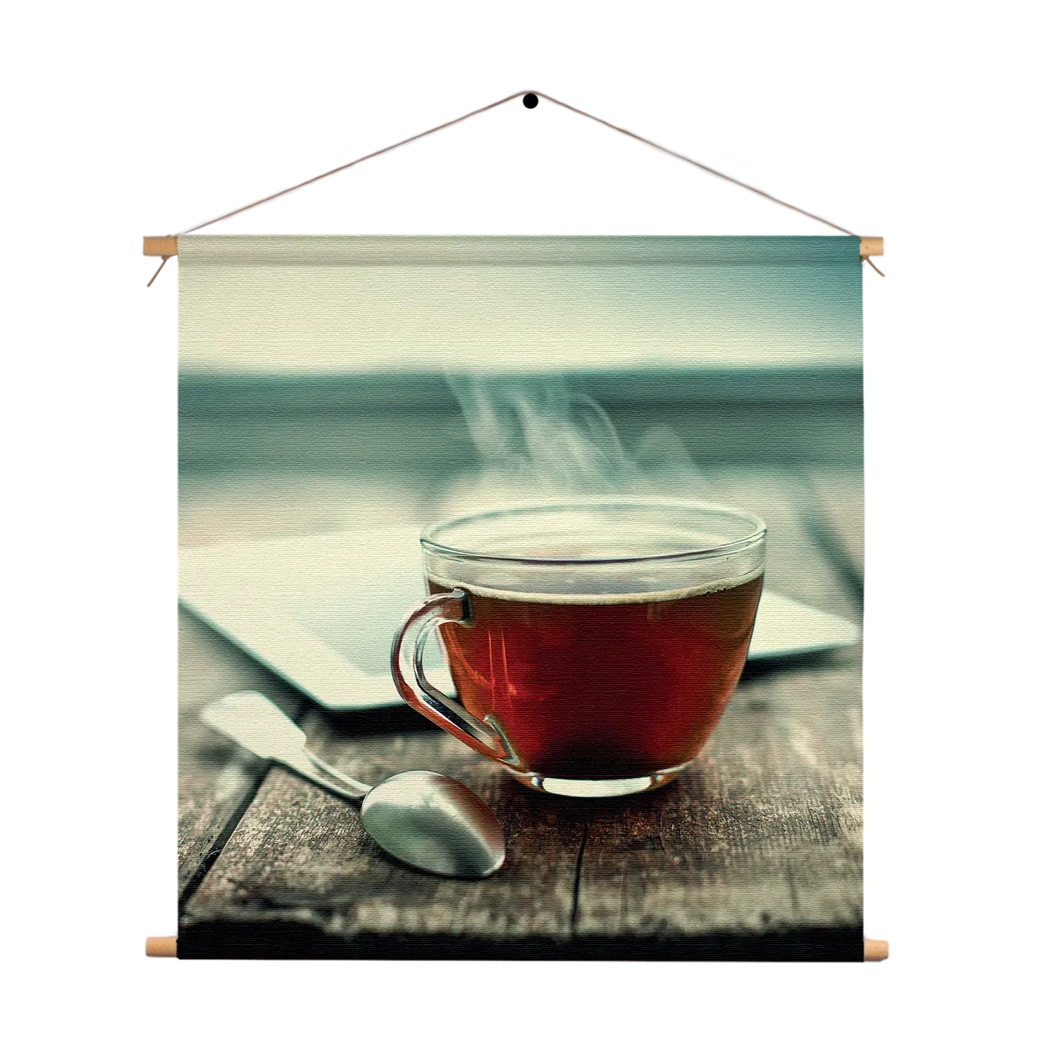 Textielposter Thee Vierkant Template TP Vierkant Eten En Drinken 33 1