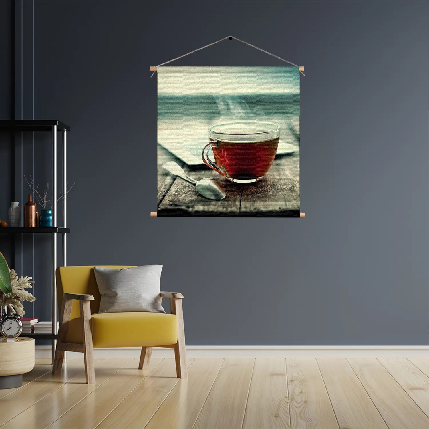 Textielposter Thee Vierkant Template TP Vierkant Eten En Drinken 33 3