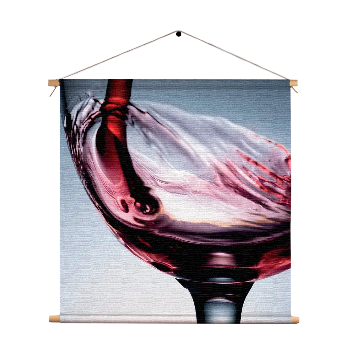 Textielposter Glas Rode wijn 01 Vierkant Template TP Vierkant Eten En Drinken 36 1