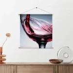 Textielposter Glas Rode wijn 01 Vierkant Template TP Vierkant Eten En Drinken 36 2