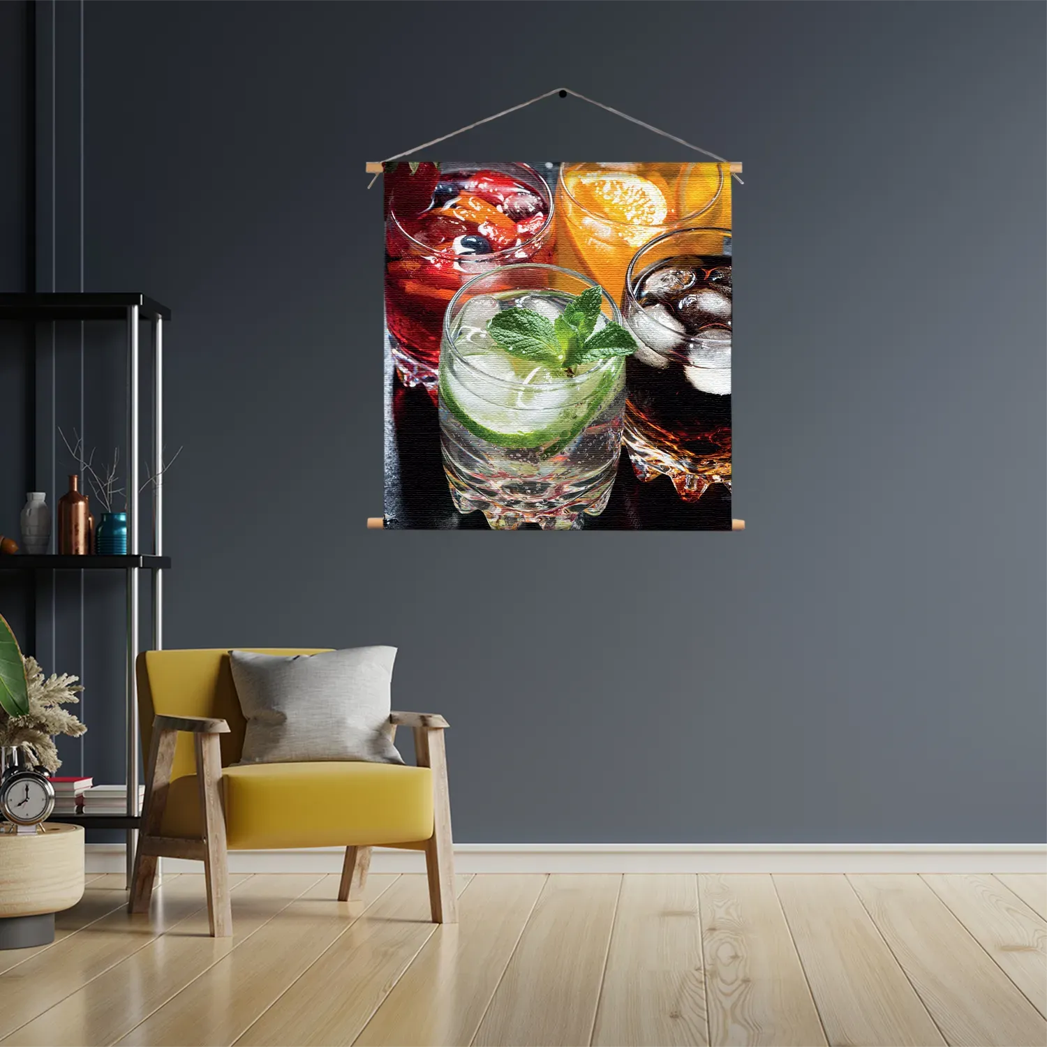 Textielposter Cocktails Vierkant Template TP Vierkant Eten En Drinken 37 3