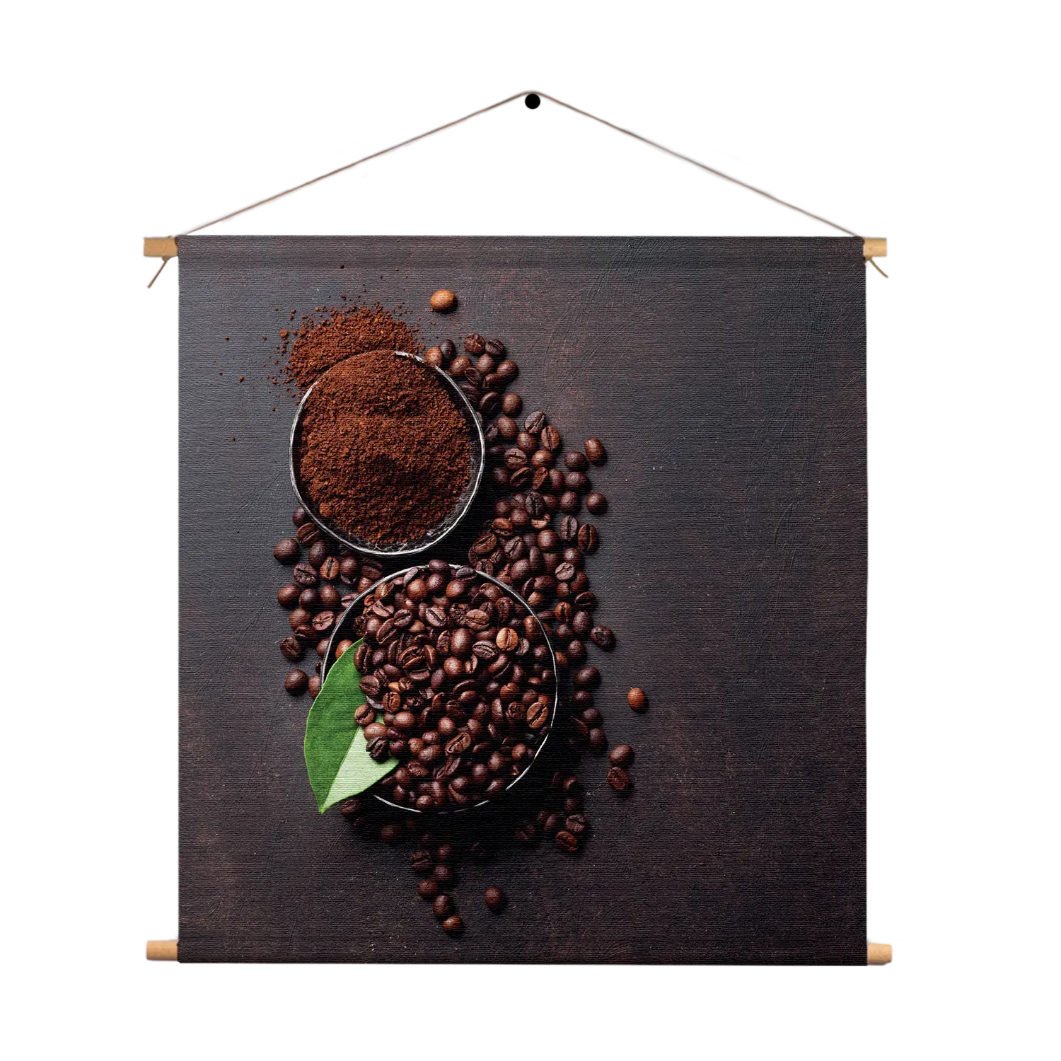 Textielposter Koffiebonen 01 Vierkant Template TP Vierkant Eten En Drinken 45 1