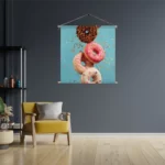 Textielposter Donuts Vierkant Template TP Vierkant Eten En Drinken 48 3
