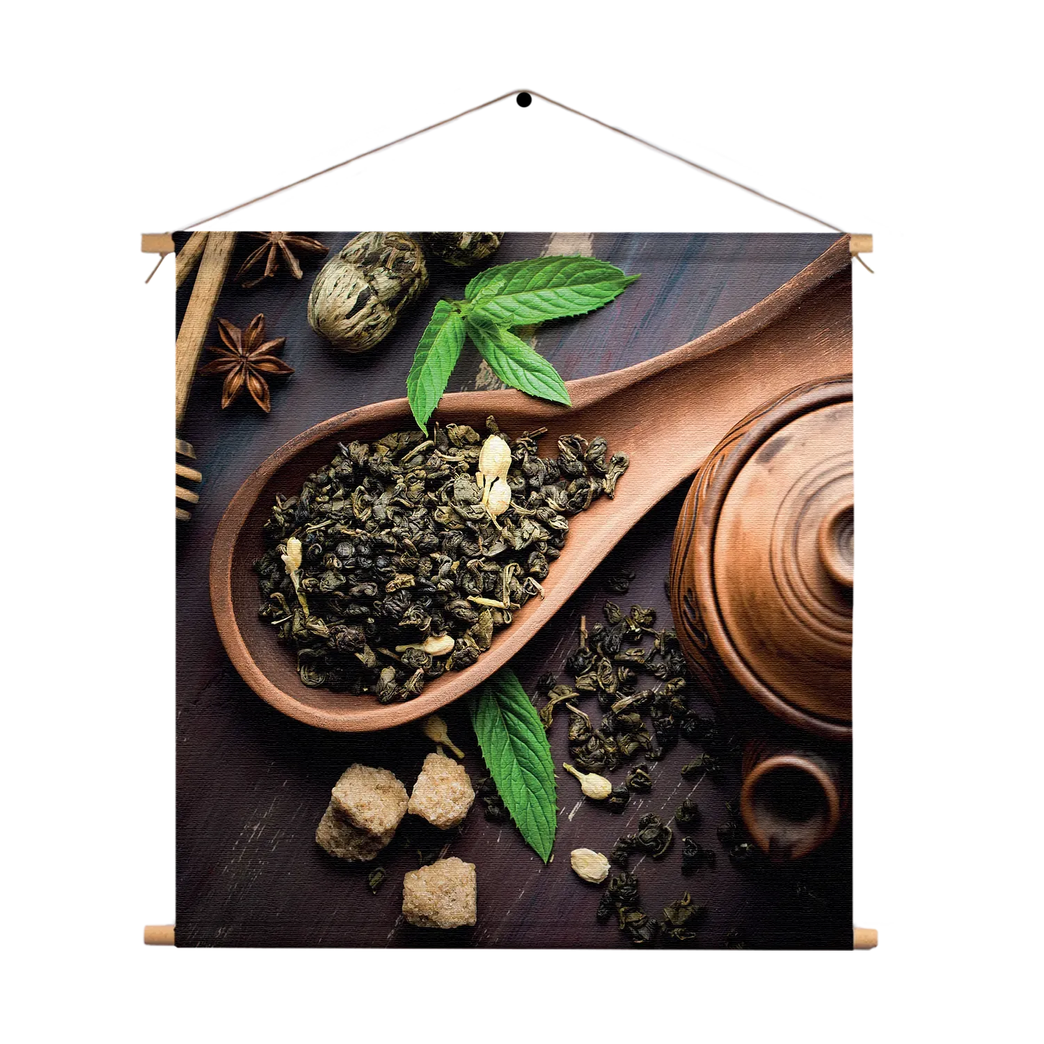 Textielposter Specerijen Met Set Vierkant Template TP Vierkant Eten En Drinken 54 1