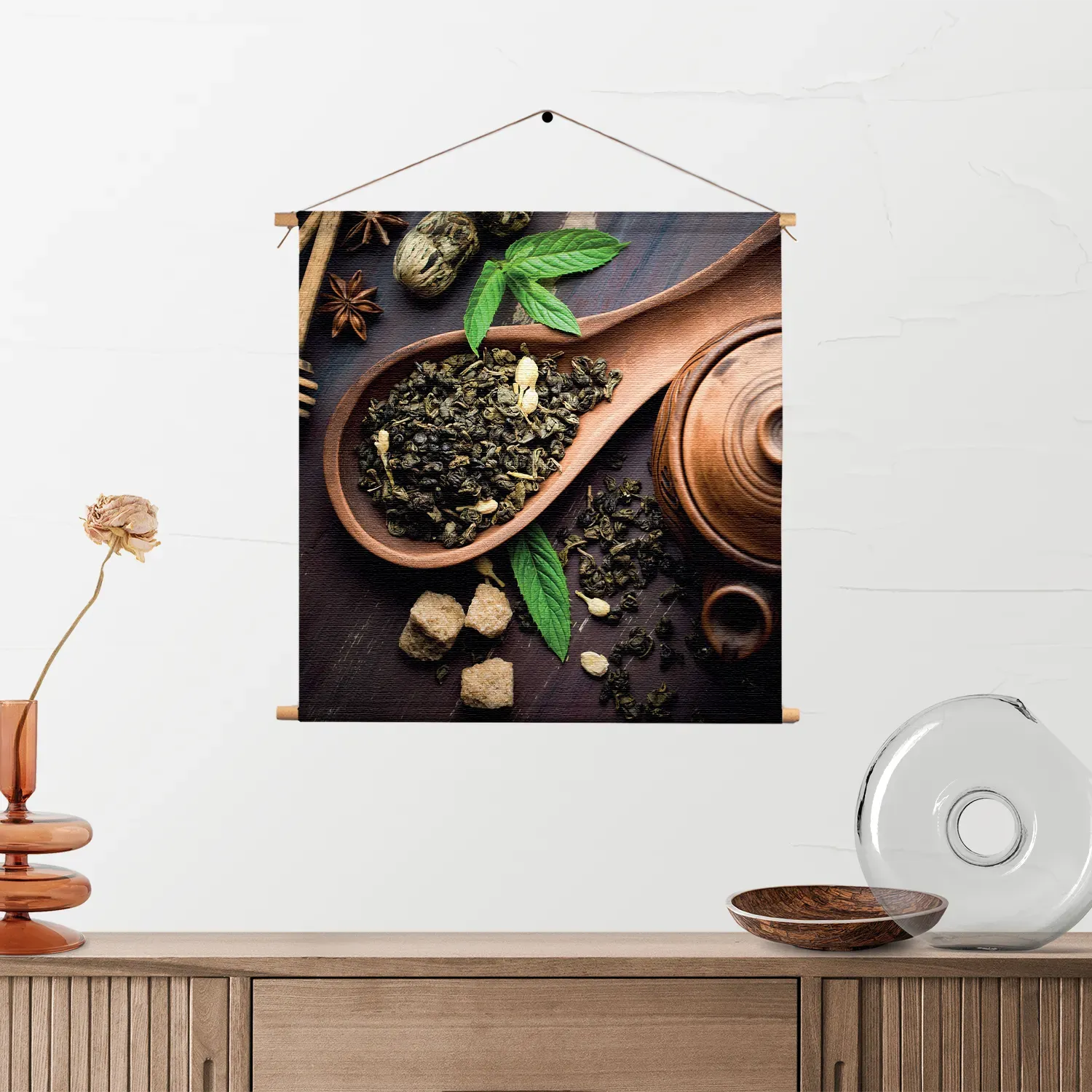 Textielposter Specerijen Met Set Vierkant Template TP Vierkant Eten En Drinken 54 2