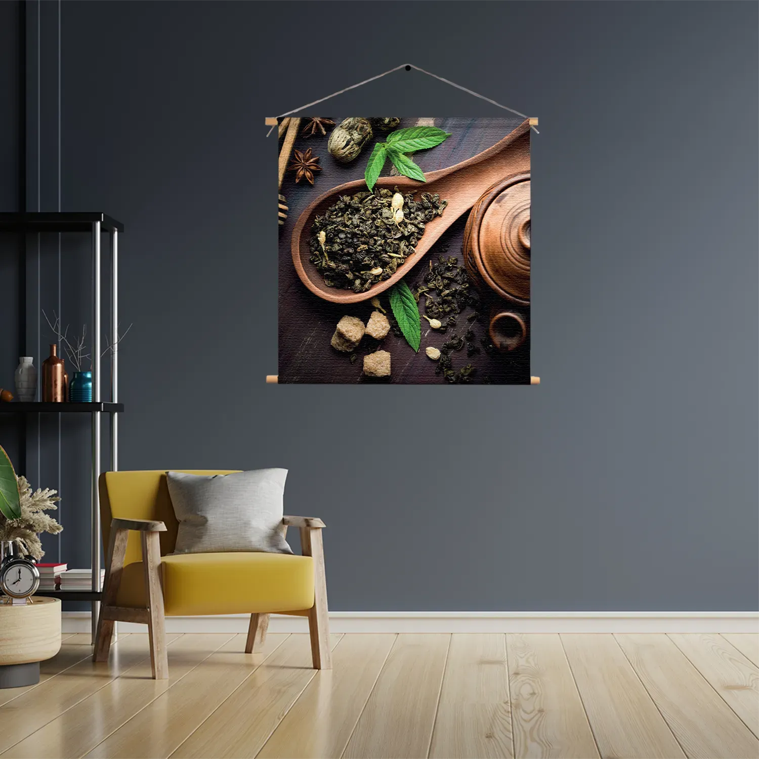 Textielposter Specerijen Met Set Vierkant Template TP Vierkant Eten En Drinken 54 3
