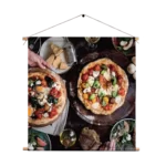 Textielposter Italiaans Restaurant Vierkant Template TP Vierkant Eten En Drinken 60 1