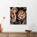 Textielposter Italiaans Restaurant Vierkant Template TP Vierkant Eten En Drinken 60 2