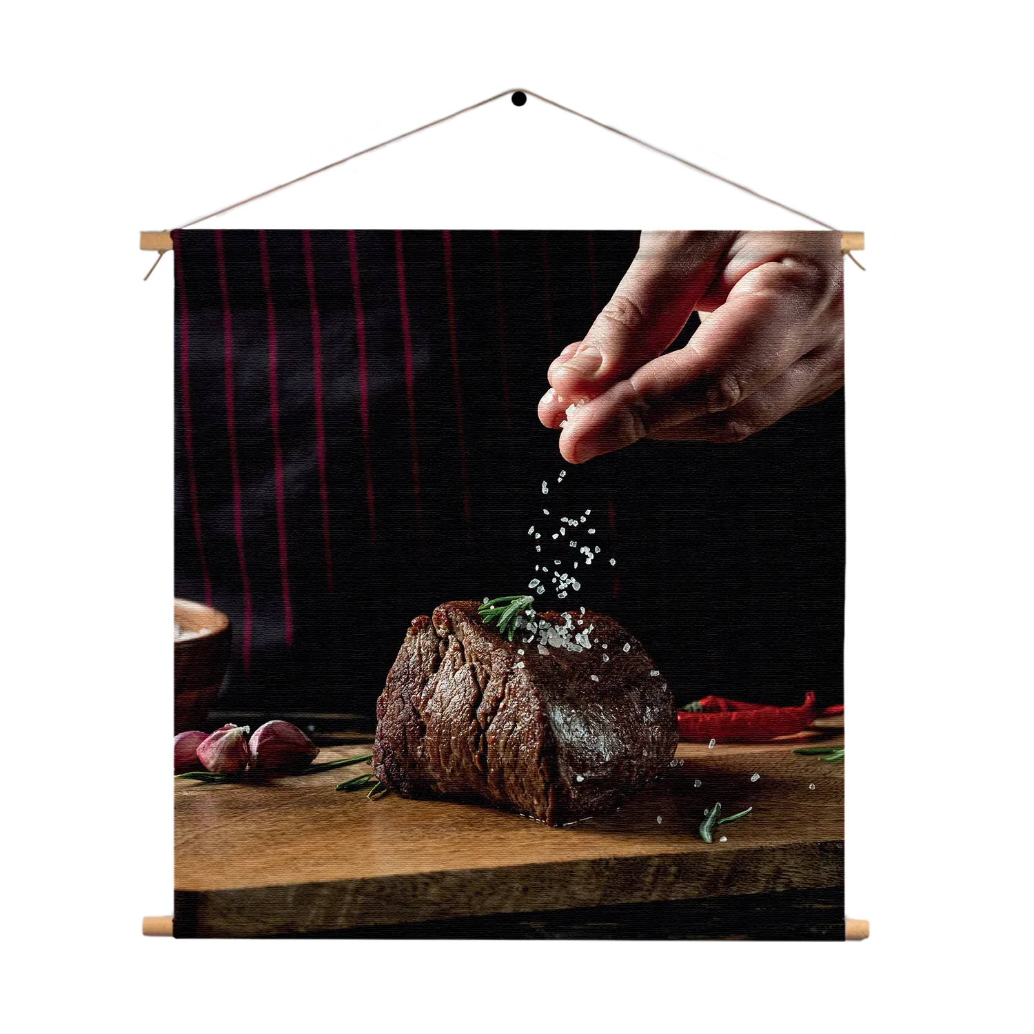 Textielposter Home Made Beef Vierkant Template TP Vierkant Eten En Drinken 66 1