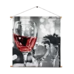 Textielposter Drink Rode Wijn Vierkant Template TP Vierkant Eten En Drinken 77 1