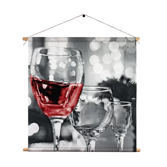Textielposter Drink Rode Wijn Vierkant Template TP Vierkant Eten En Drinken 77 1