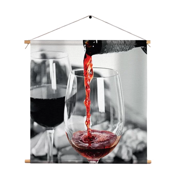 Textielposter Red Red Wine 02 Vierkant Template TP Vierkant Eten En Drinken 79 1