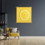 Textielposter Citroenschijfje Vierkant Template TP Vierkant Eten En Drinken 8 3