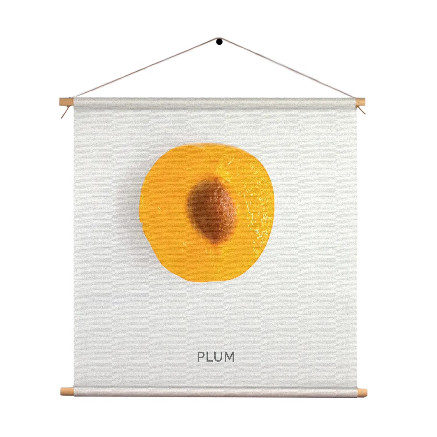 Textielposter Plum Pruim Oranje Vierkant Template TP Vierkant Eten En Drinken 9 1