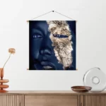 Textielposter Golden Whoman 04 Vierkant Template TP Vierkant Lifestyle 15 2