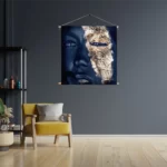Textielposter Golden Whoman 04 Vierkant Template TP Vierkant Lifestyle 15 3