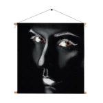 Textielposter Dame Zilvere Make up Vierkant Template TP Vierkant Lifestyle 2 1