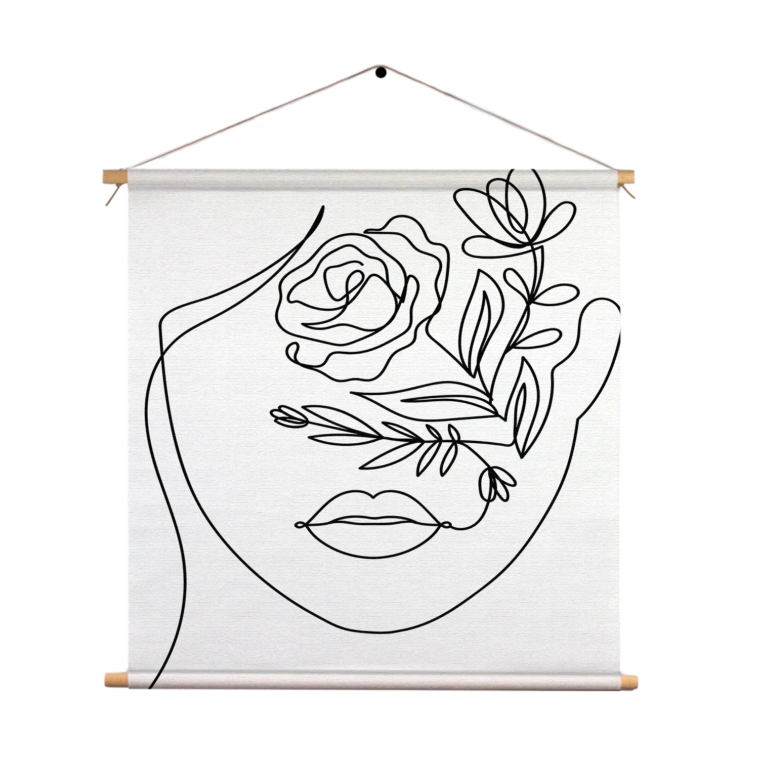 Textielposter De Bloemen Dame Vierkant Template TP Vierkant Lifestyle 6 1