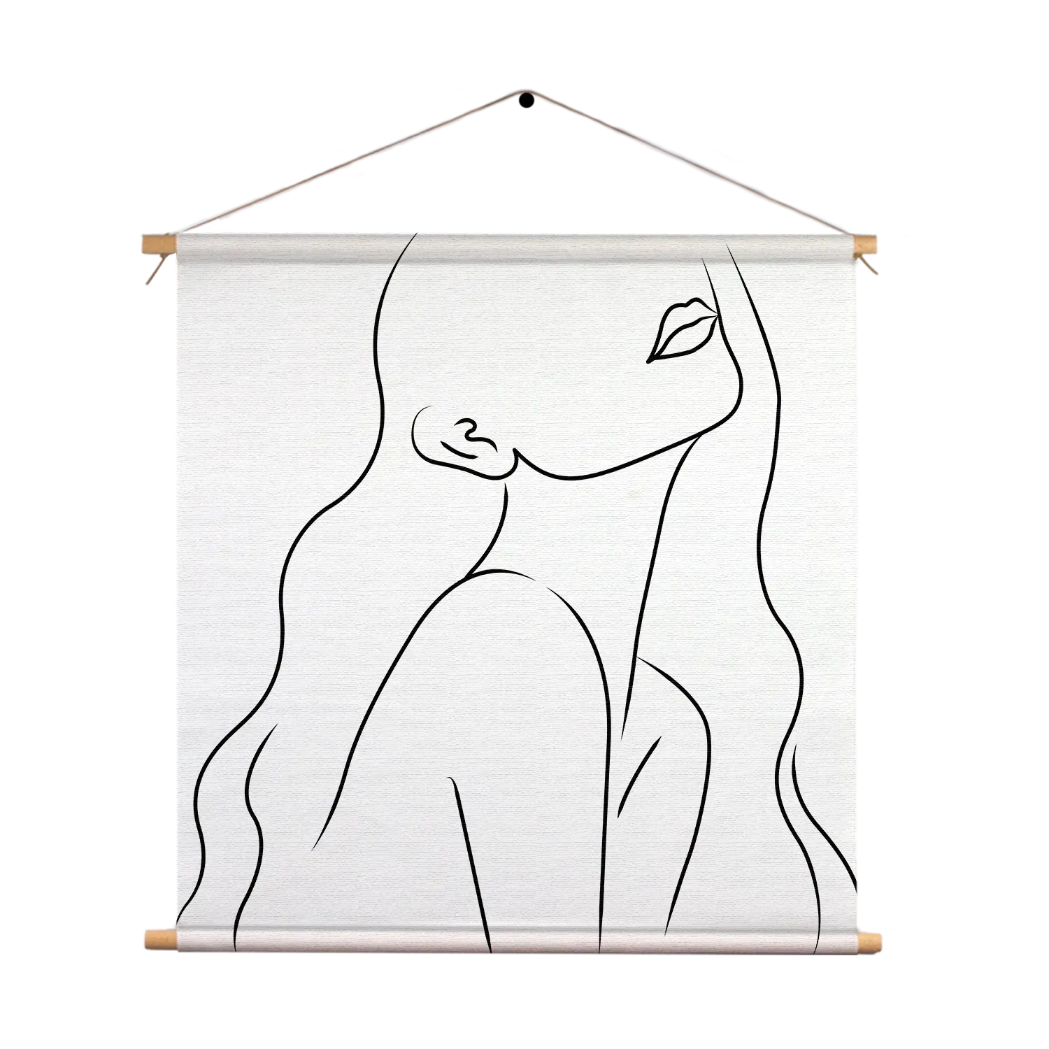 Textielposter Afwezig Model Vierkant Template TP Vierkant Lifestyle 7 1