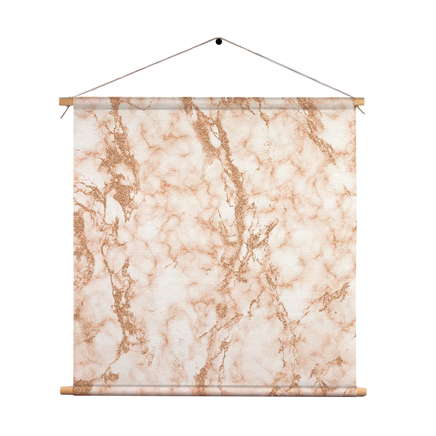 Textielposter Basis Marmer Look Oranje Vierkant Template TP Vierkant Marmer 4 1