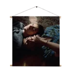 Textielposter When the Smoke is Going up Vierkant Template TP Vierkant Mensen 11 1