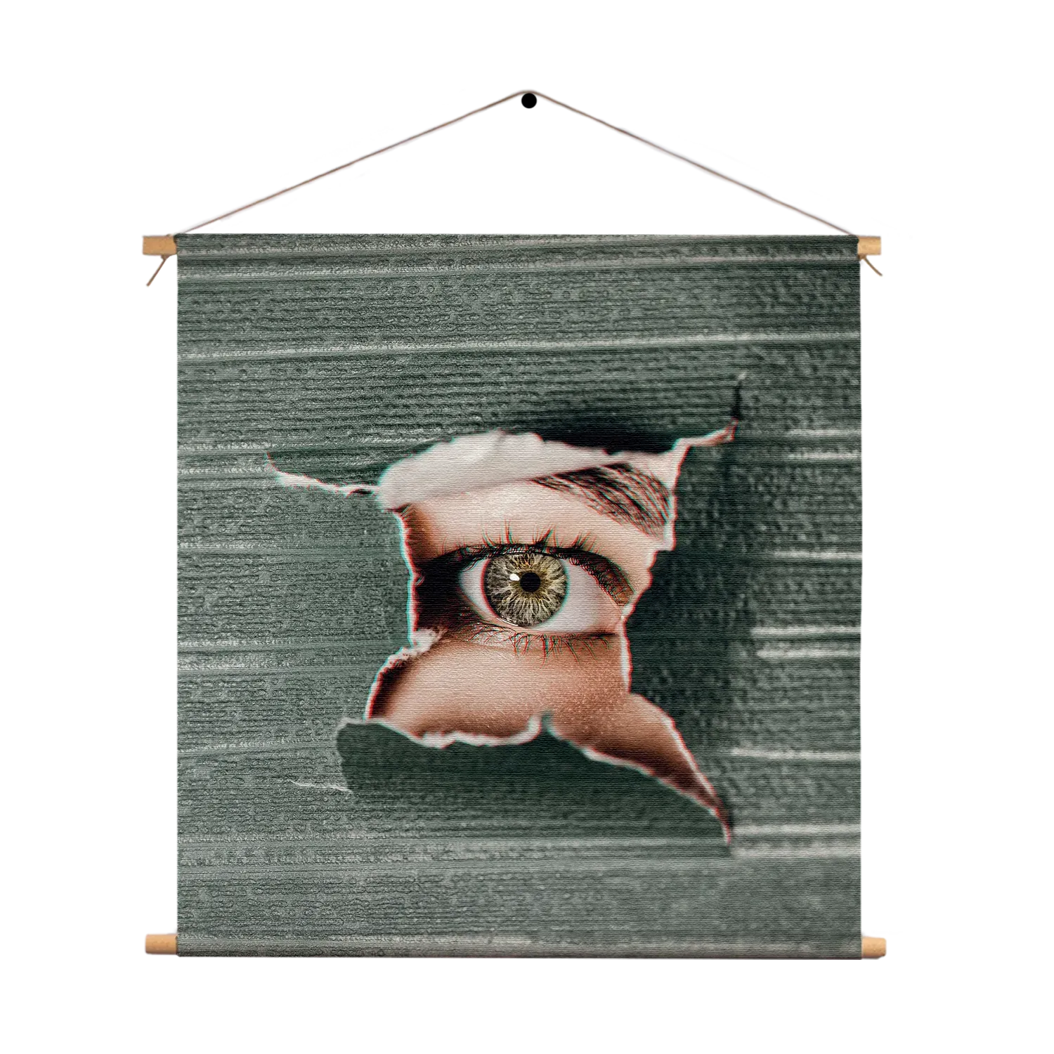 Textielposter I am Watching You Vierkant Template TP Vierkant Mensen 15 1