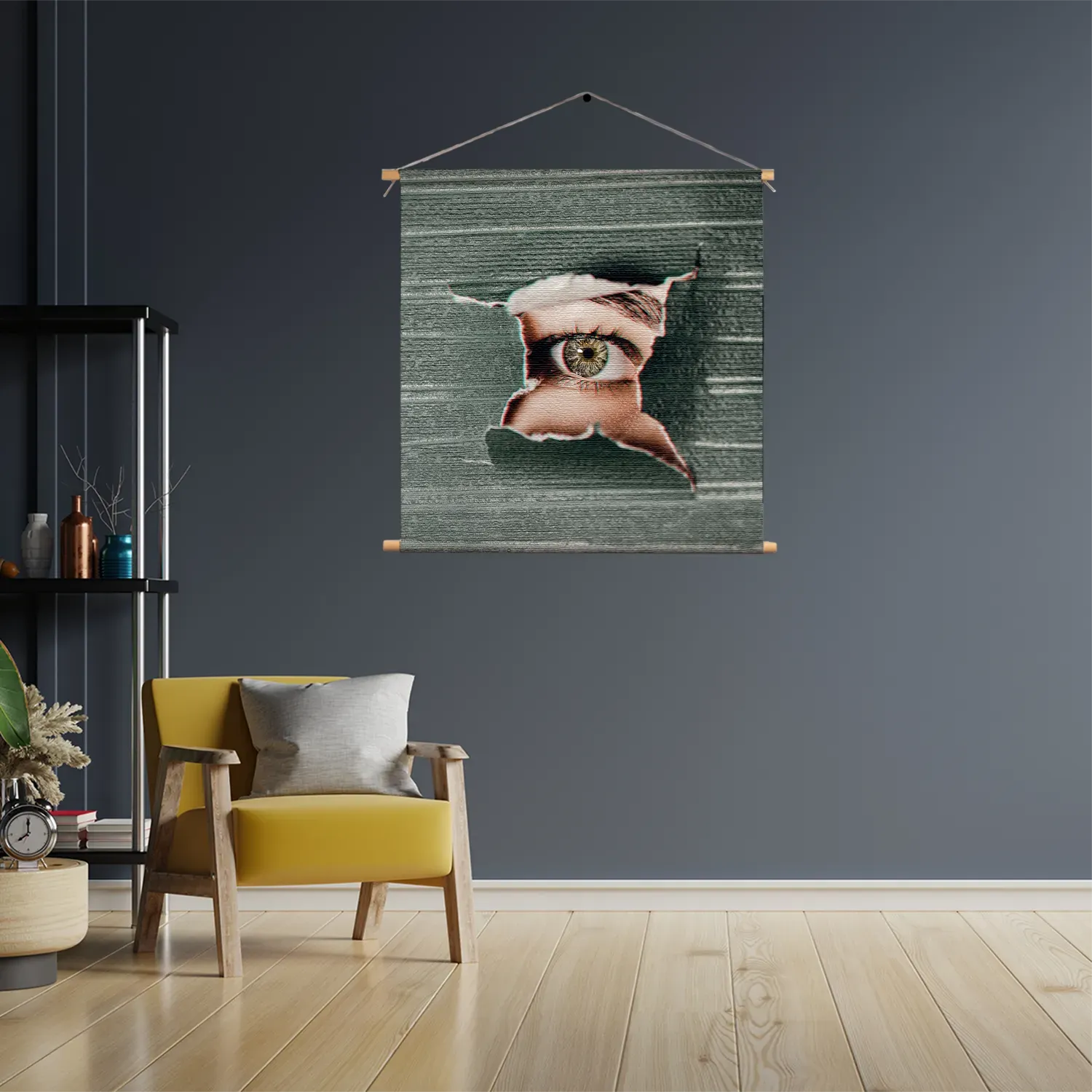Textielposter I am Watching You Vierkant Template TP Vierkant Mensen 15 3