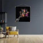 Textielposter Trompetter Vierkant Template TP Vierkant Muziek 12 3