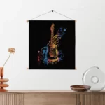 Textielposter Gitaar Vierkant Template TP Vierkant Muziek 20 2