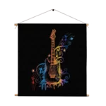 Textielposter Rock Gitaar Vierkant Template TP Vierkant Muziek 21 1