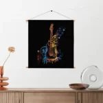 Textielposter Rock Gitaar Vierkant Template TP Vierkant Muziek 21 2