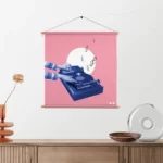 Textielposter Old School DJ Vierkant Template TP Vierkant Muziek 3 2