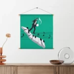 Textielposter Piano Muziek Vierkant Template TP Vierkant Muziek 5 2