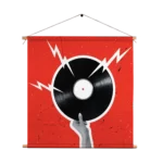 Textielposter Bliksem Plaat Vierkant Template TP Vierkant Muziek 8 1