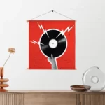 Textielposter Bliksem Plaat Vierkant Template TP Vierkant Muziek 8 2
