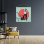 Template_TP_Vierkant_Muziek_9-3 Textielposter Drummen Als Een Baas Vierkant Template TP Vierkant Muziek 9 3