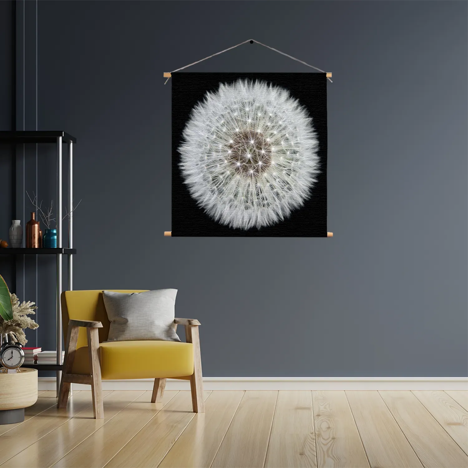 Textielposter Pluis van paardenbloem Vierkant Template TP Vierkant Natuur 35 3