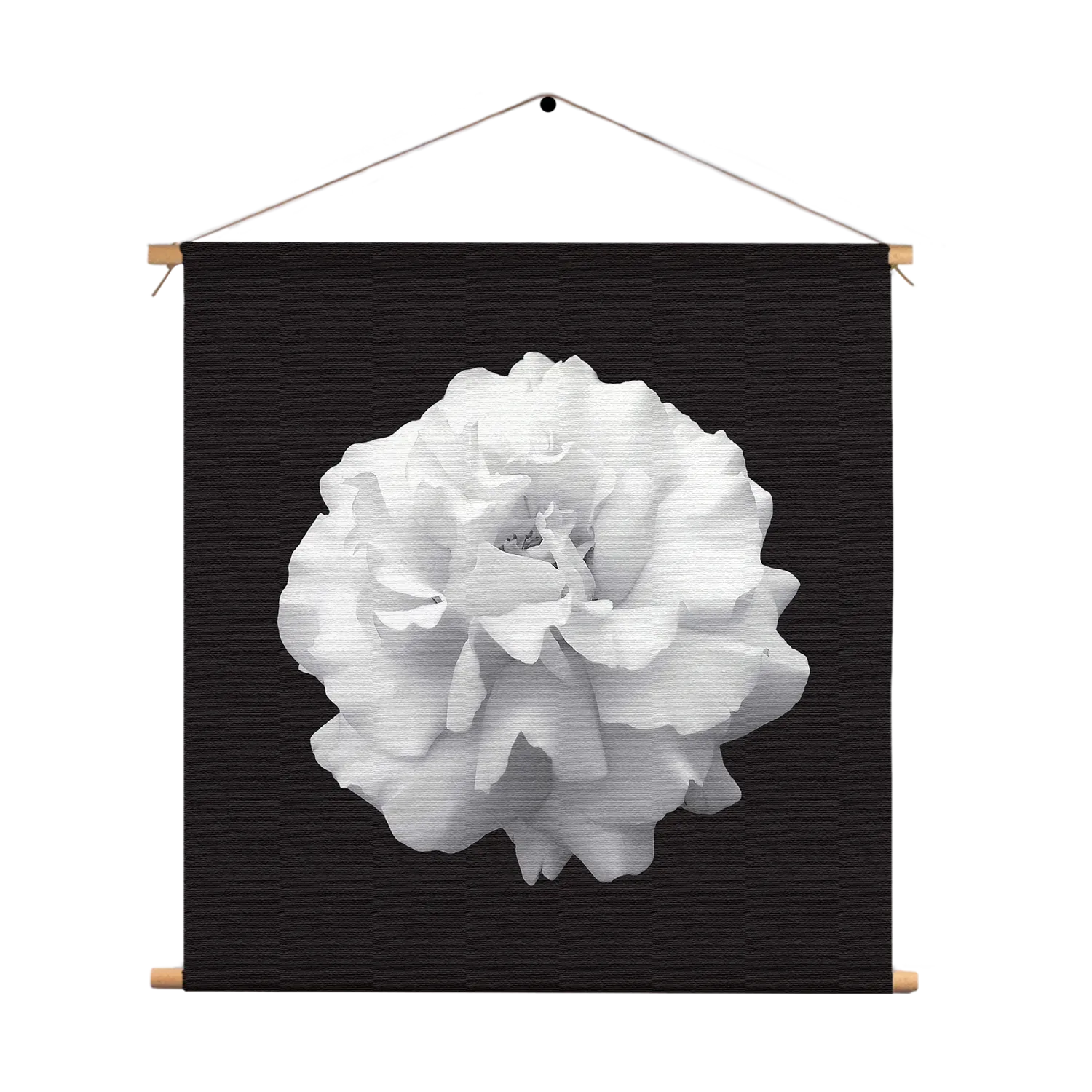 Textielposter Witte Anjer Vierkant Template TP Vierkant Natuur 38 1