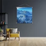 Textielposter De witte bergen Vierkant Template TP Vierkant Natuur 40 3