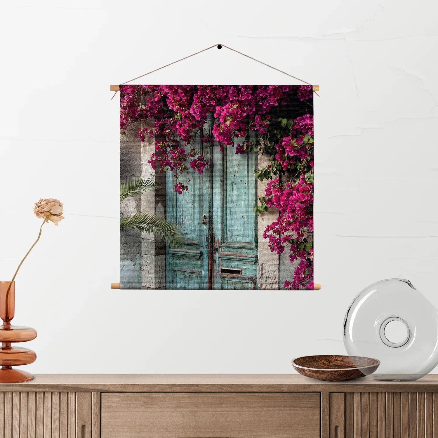 Textielposter Roze deuren Vierkant Template TP Vierkant Natuur 42 2